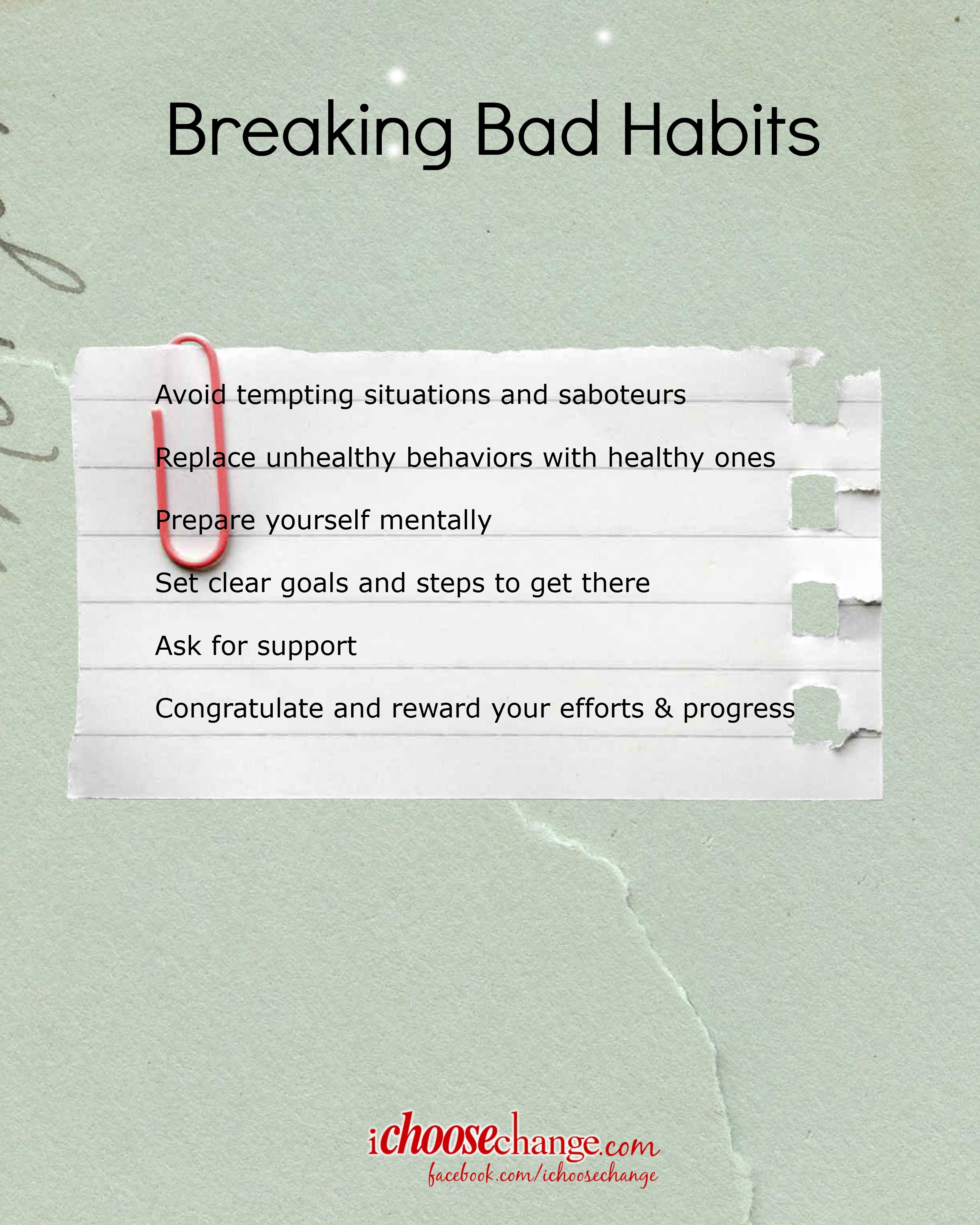 Habits and How to Break Bad Ones » I Choose Change